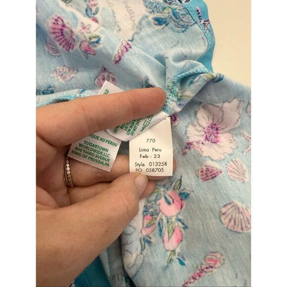 Lilly Pulitzer Amalfi Blue Lilly’s Roadtrip Florida Newberri Tank Dress Size XL - Picture 5 of 5
